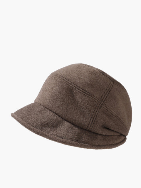 Gorro cálido liso informal de invierno para mujer