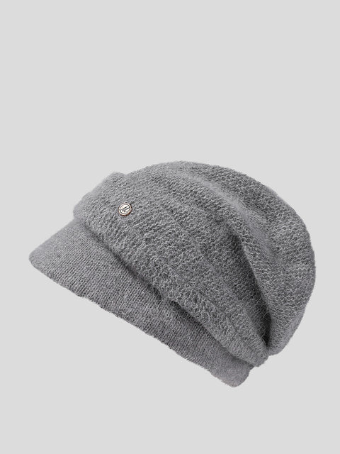 Gorro cálido de punto informal de invierno para mujer