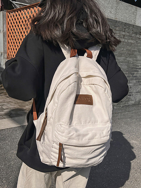 Casual Large Capacity Canvas Backpack