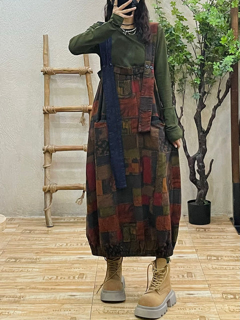 Vestido con capucha y mangas de murciélago liso de estilo artístico para mujer en invierno