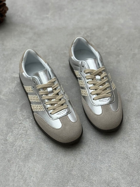 Women Casual Three Stripes Colorblock Shoes