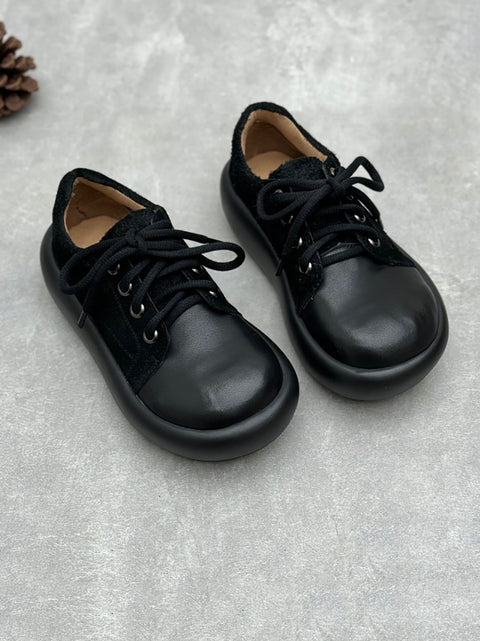 Women Vintage Genuine Leather Strap Flat Shoes