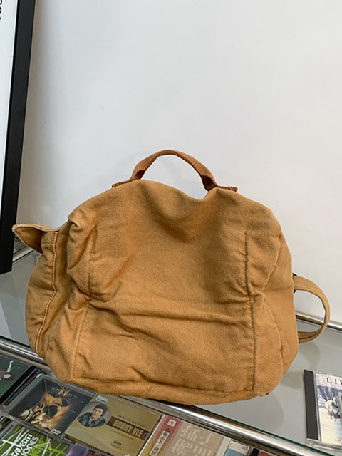 Bolso de lona estilo japonés Bolso de hombro retro