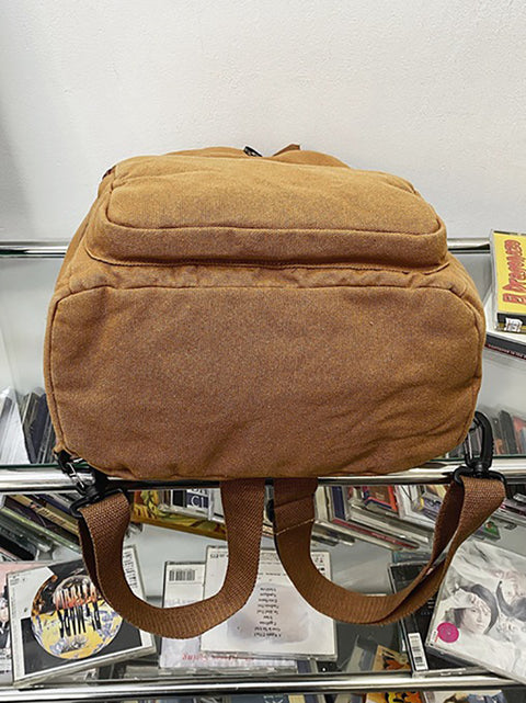 Mochila de bolsos de hombro sólidos de lona estilo japonés