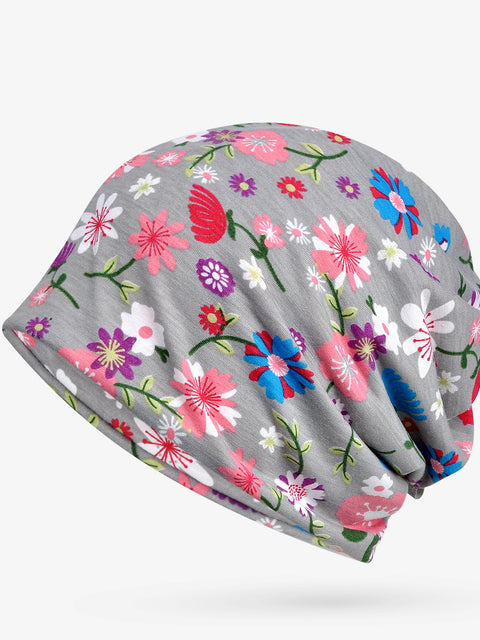 Sombrero con estampado floral para adultos para mujer fina de primavera