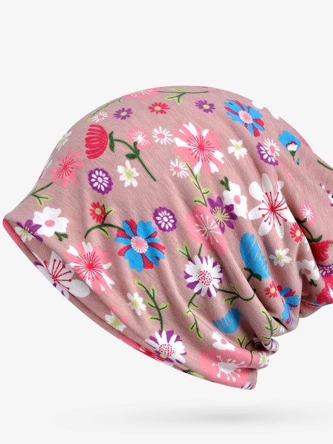 Sombrero con estampado floral para adultos para mujer fina de primavera